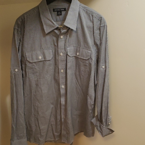 Michael Kors Mens Button Down Shirt